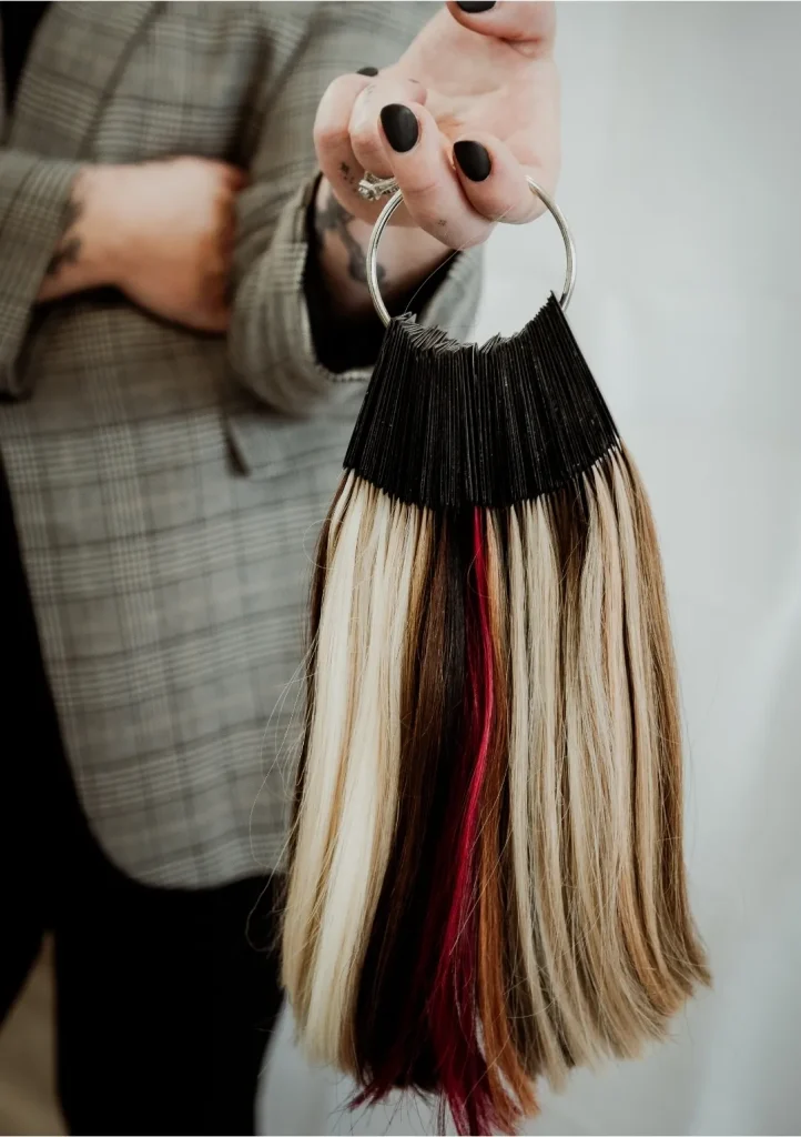 An array of different colour extensions